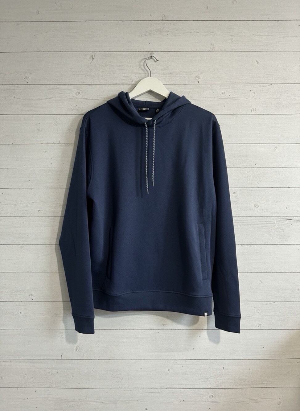 NET Mens M Footjoy Shift Hoodie Navy w/Tony’s Charitable Foundation logo on Left